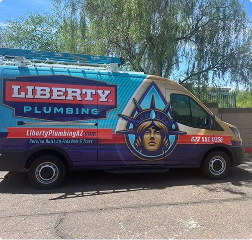 Liberty Plumbing service van