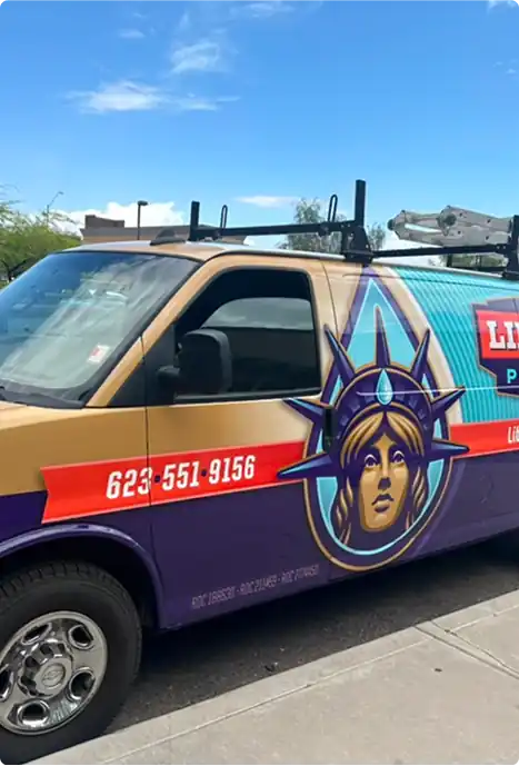 Liberty Plumbing branded service van